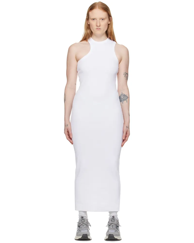 Axel Arigato White Scoop Asymmetric Maxi Dress White