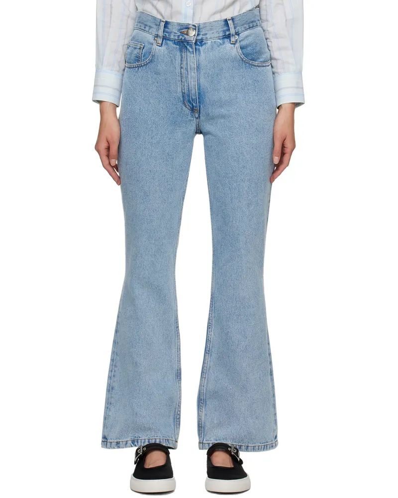Ernest W. Baker Blue Flared Jeans Light
