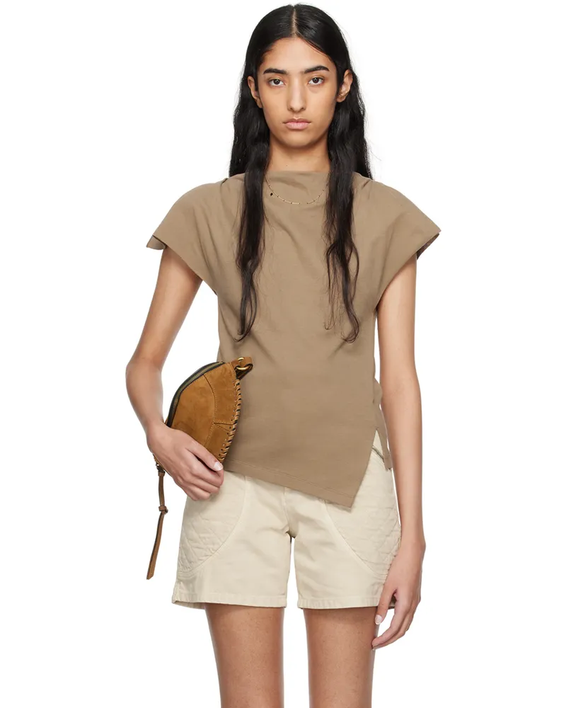 Isabel Marant Khaki Sebani T-Shirt 67lk