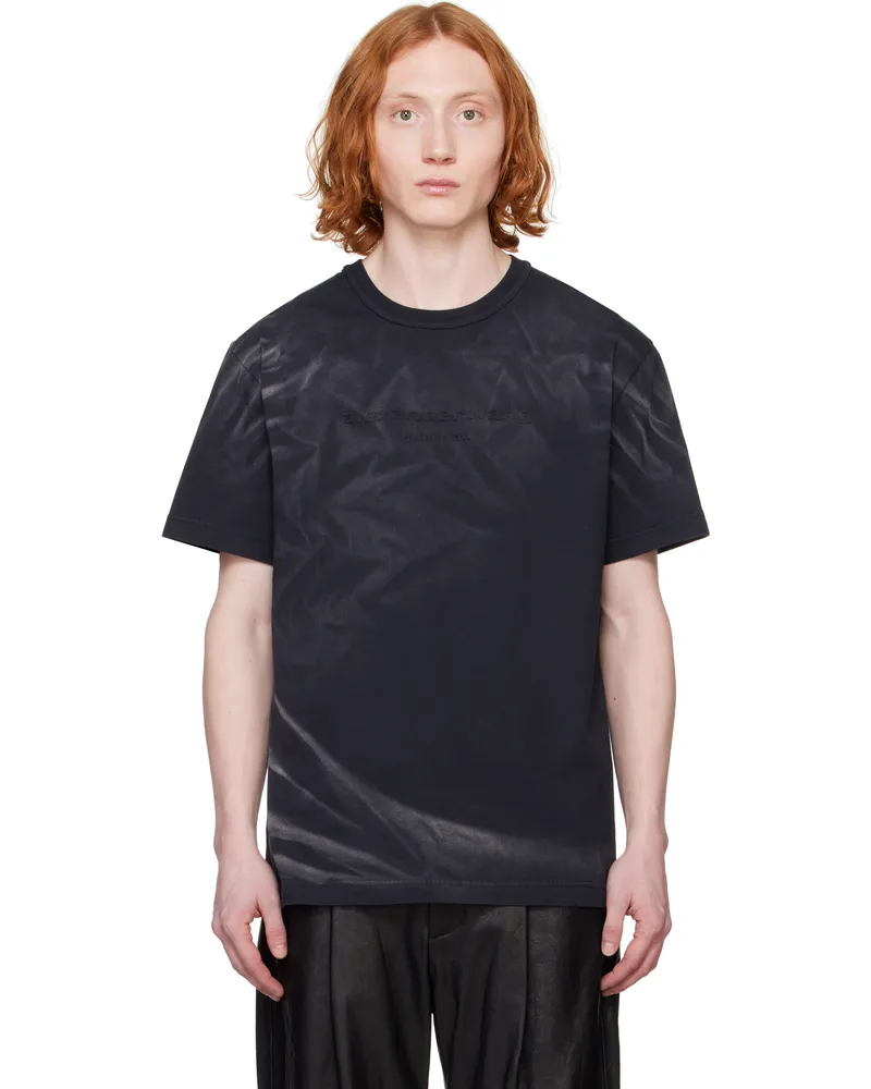 Alexander Wang Black Logo T-shirt Washed