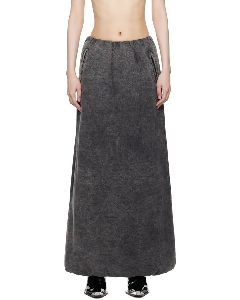 Diesel Black O-Tulip Maxi Skirt 2