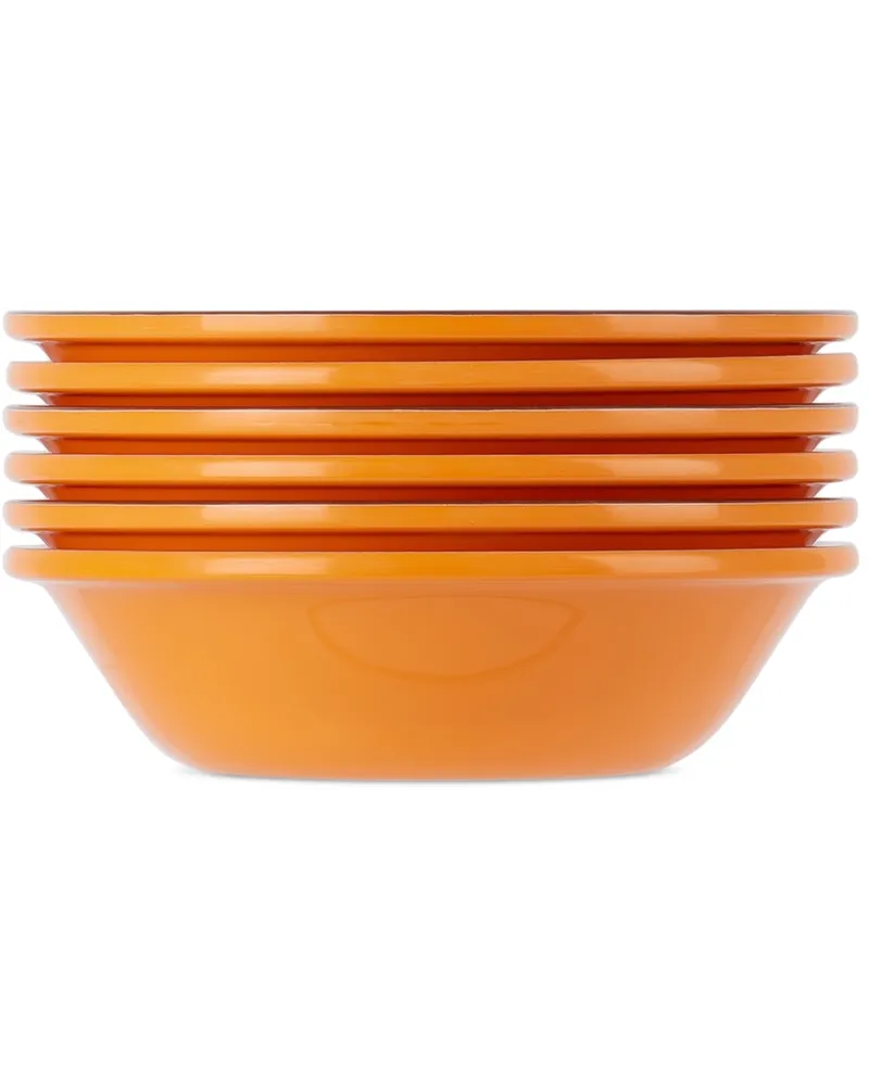 Mario Luca Giusti Orange Saint Tropez Bowl Set, 6 pcs Orrange