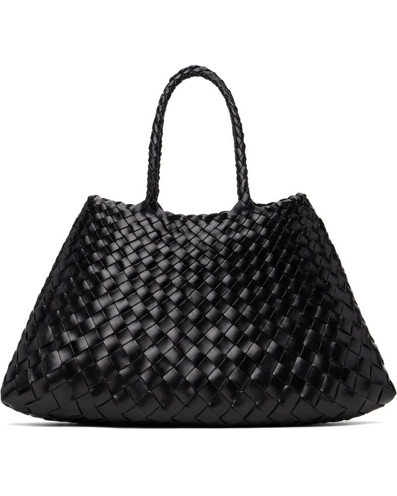 Dragon Diffusion Black Santa Croce Small Tote Black