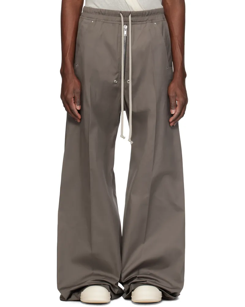 Rick Owens Gray Hollywood Wide Bela Trousers 34