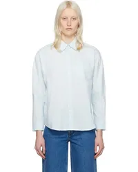 A.P.C. Blue 'Boyfriend Avec Logo' Shirt Iav