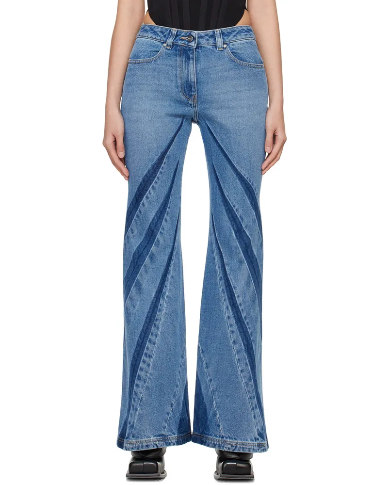 Dion Lee Blue Darted Jeans American