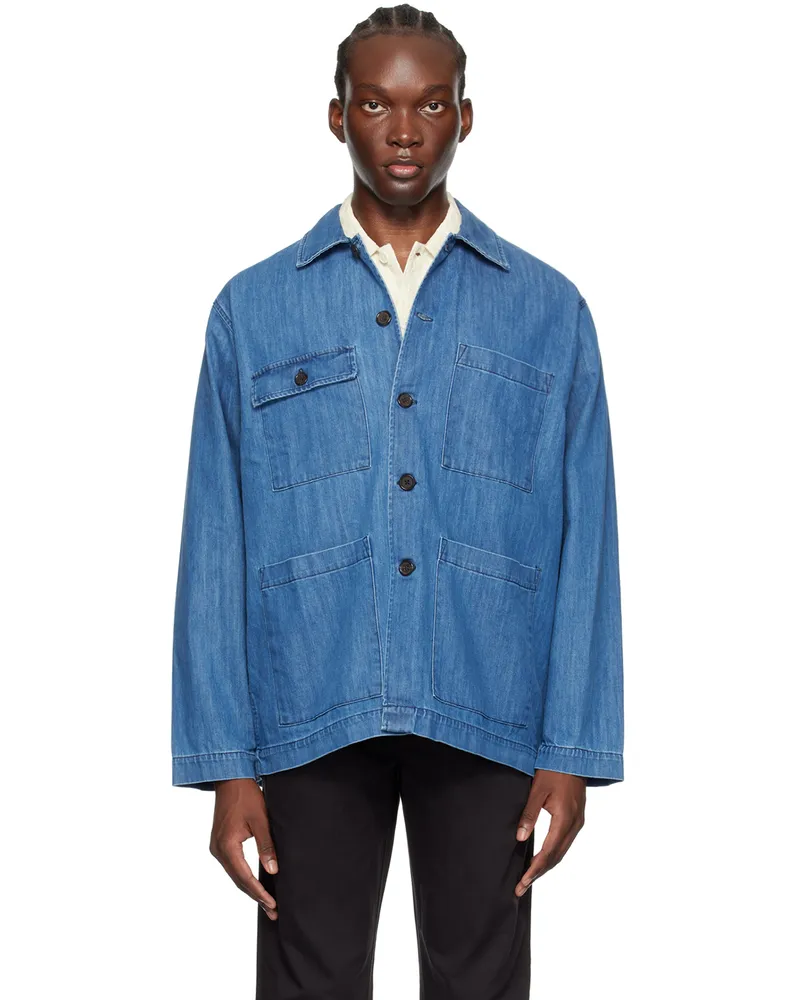 Universal Works Indigo Dockside Denim Jacket Indigo