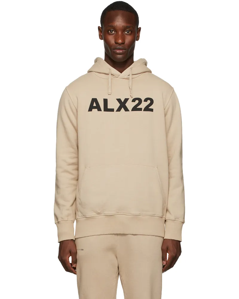 1017 ALYX 9SM Tan Logo Hoodie Natural