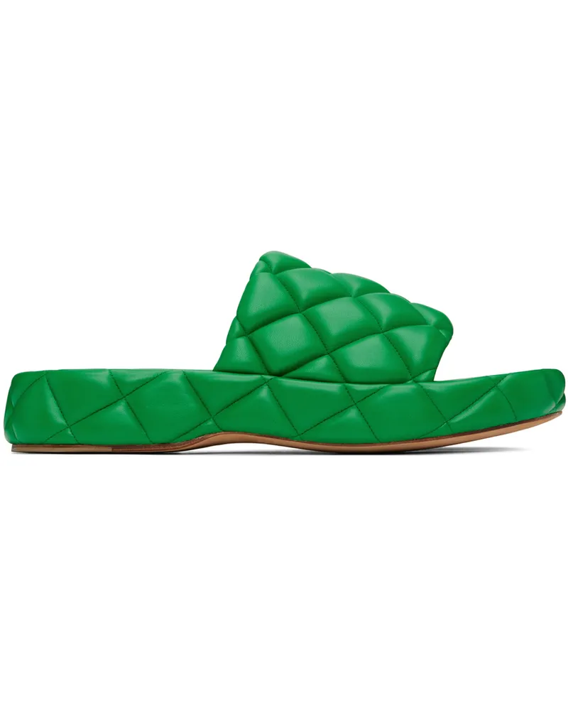Bottega Veneta Green Padded Sandals 3708
