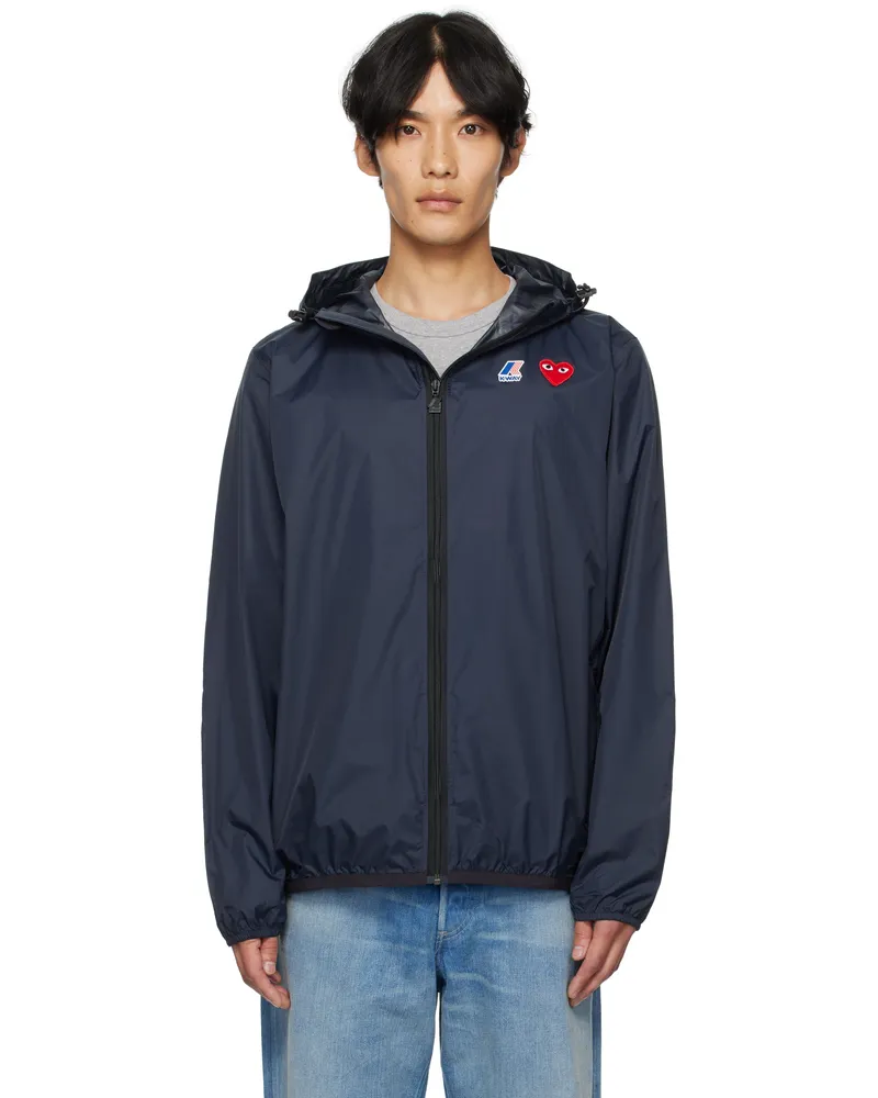 Comme des Garçons Navy K-Way Edition Rain Jacket 1