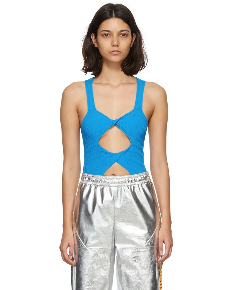 Stella McCartney Blue Viscose Bodysuit 4342
