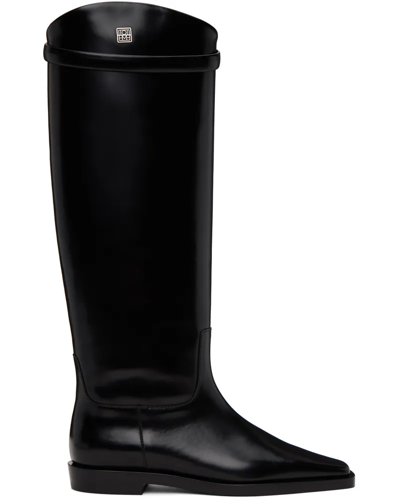 Totême Black 'The Riding' Boots 200