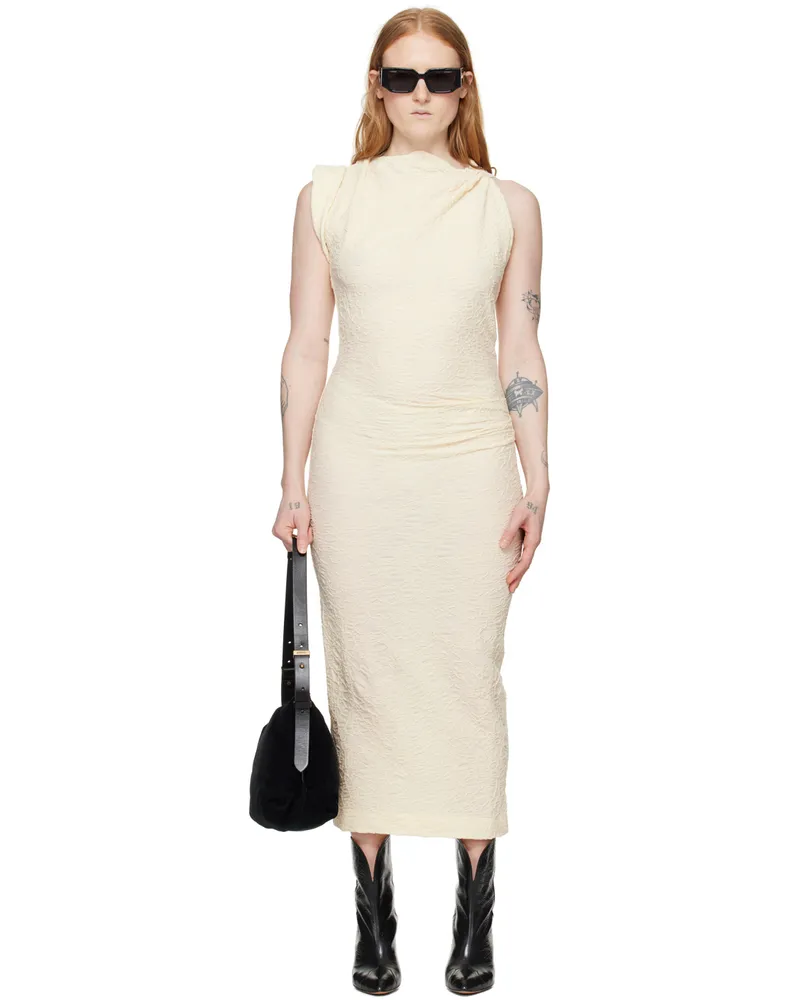 Isabel Marant Off-White Franzy Midi Dress 23ec