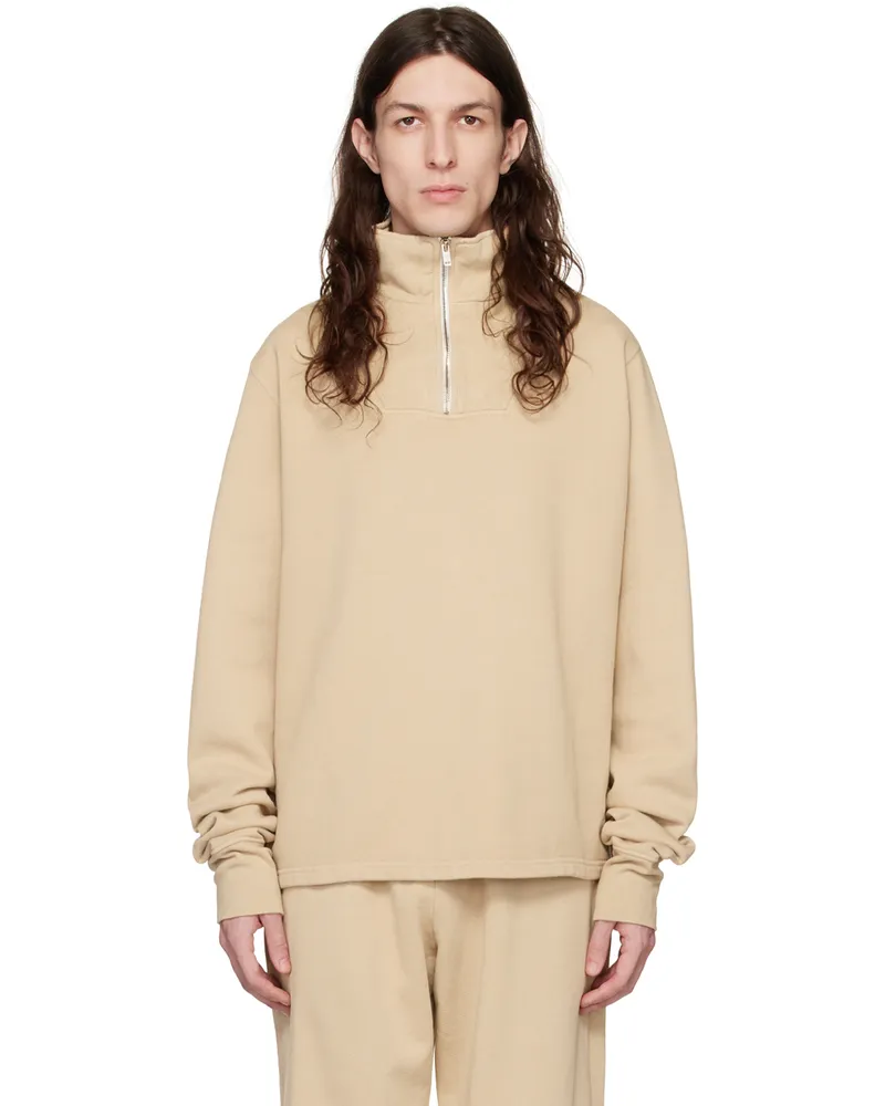 LES TIEN Beige Yacht Sweater Almond