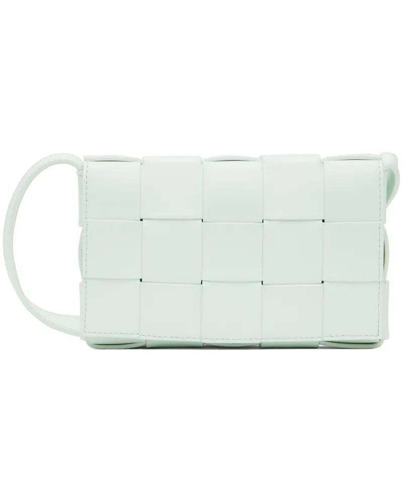 Bottega Veneta Blue Small Cassette Messenger Bag 1814-glacier-silver