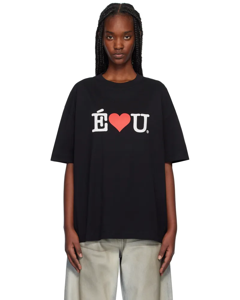 Études Studio Black 'ÉLU' Relax T-shirt Black
