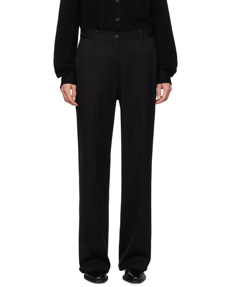 LE 17 SEPTEMBRE Black Ain Trousers Black