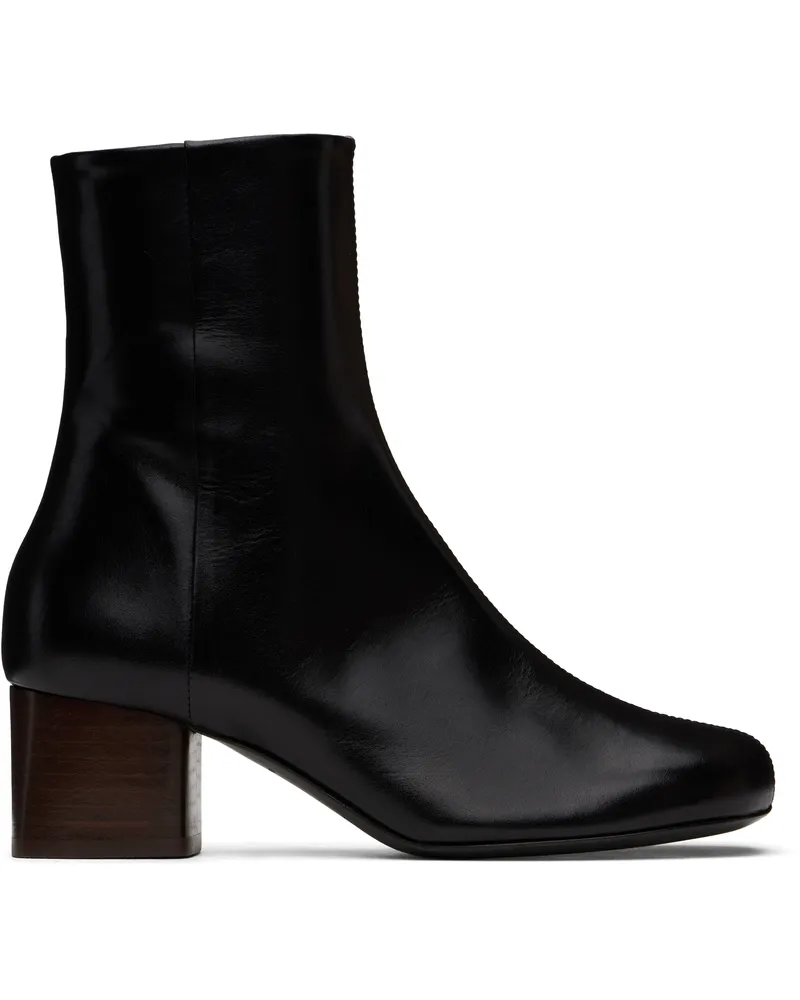 Christophe Lemaire Black Anatomic 55 Boots Bk999