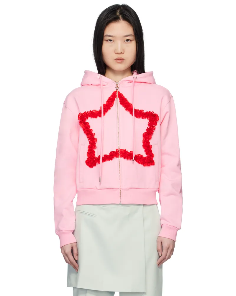 Sandy Liang Pink Regina Hoodie Pink