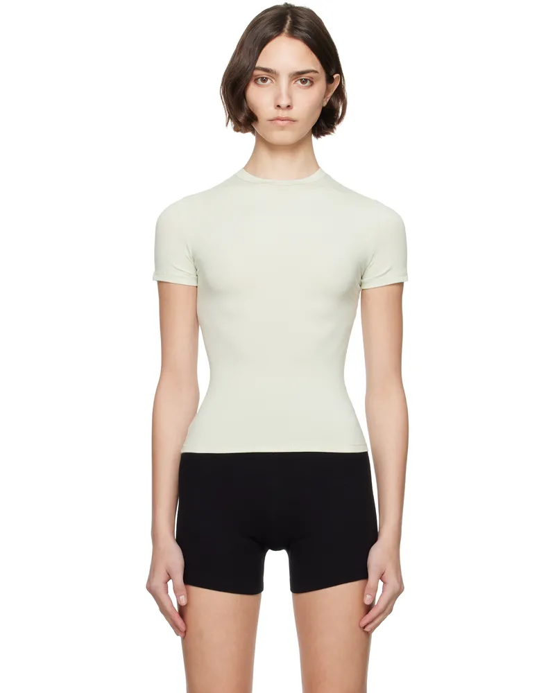 SKIMS Green Cotton Jersey T-shirt Spearmint
