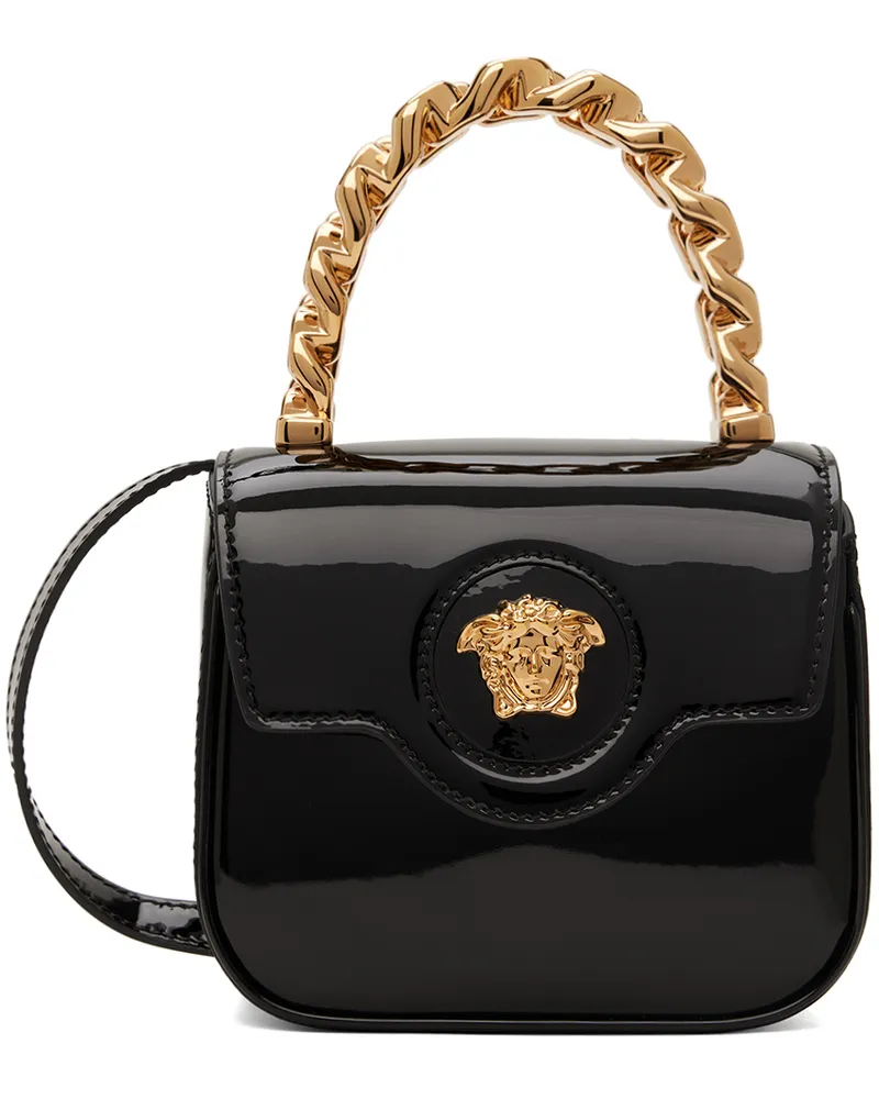 Versace Black Mini 'La Medusa' Bag 1b00v-black-gold