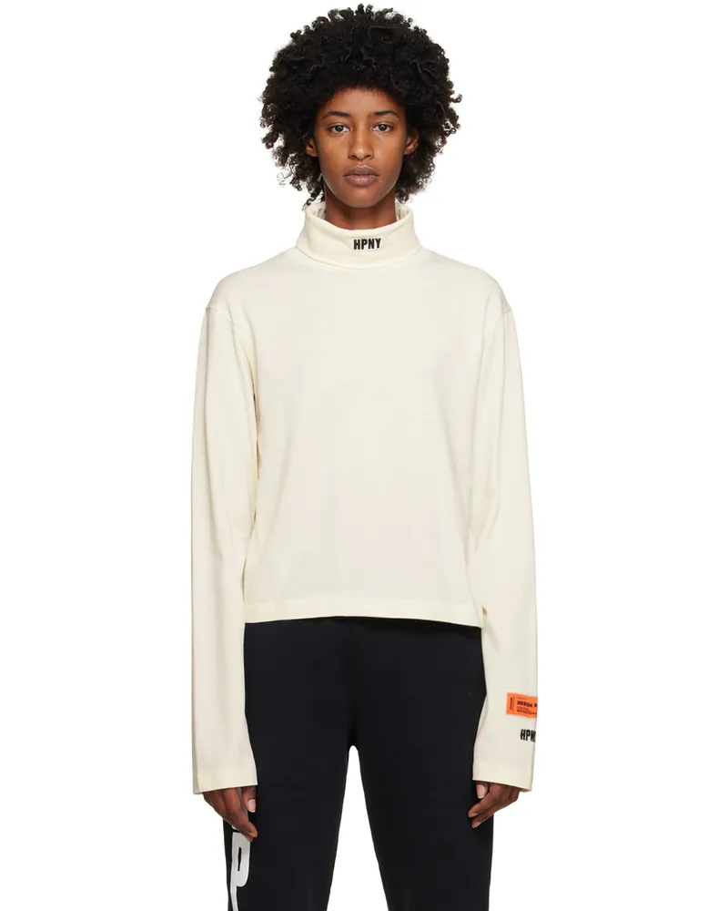 Heron Preston White 'HPNY' Turtleneck White