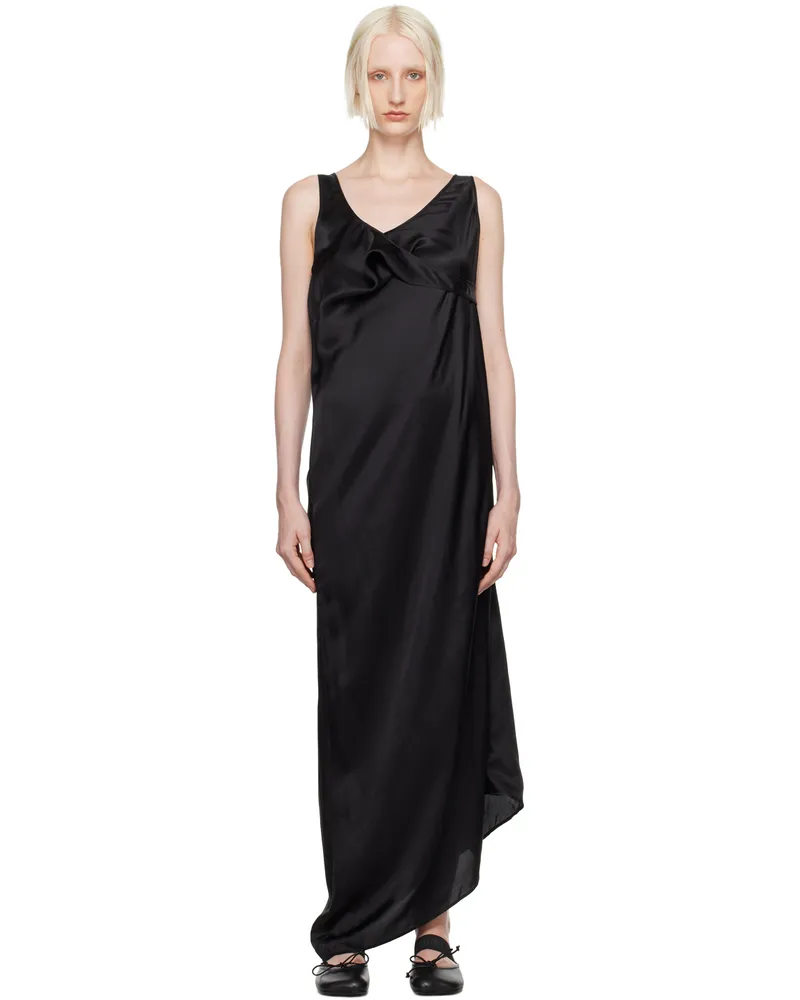 Maison Margiela Black Asymmetric Maxi Dress 900