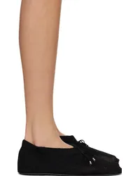 Totême Black 'The Knitted' Ballerina Flats Black