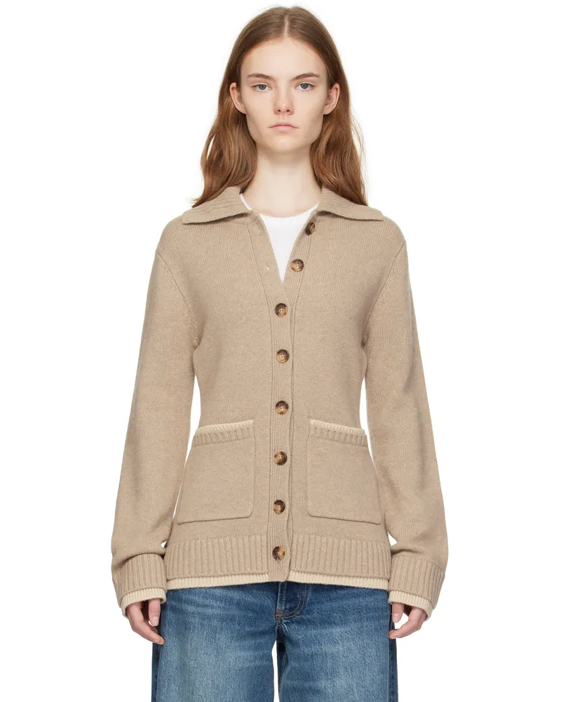 Rag & Bone Brown Danica Cardigan Oatmeal