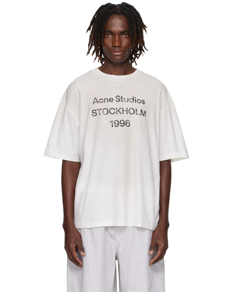 Acne Studios Off-White Logo T-shirt Dc6