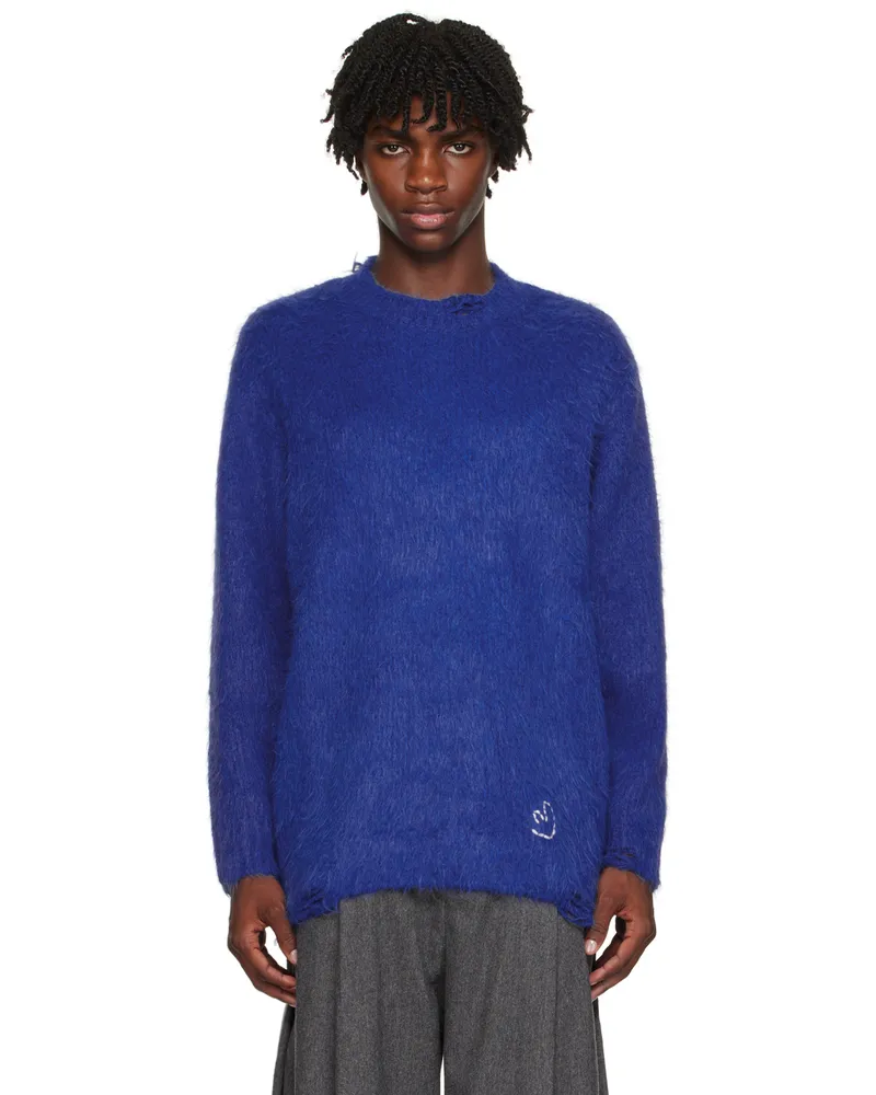 Adererror Blue Distressed Sweater Blue