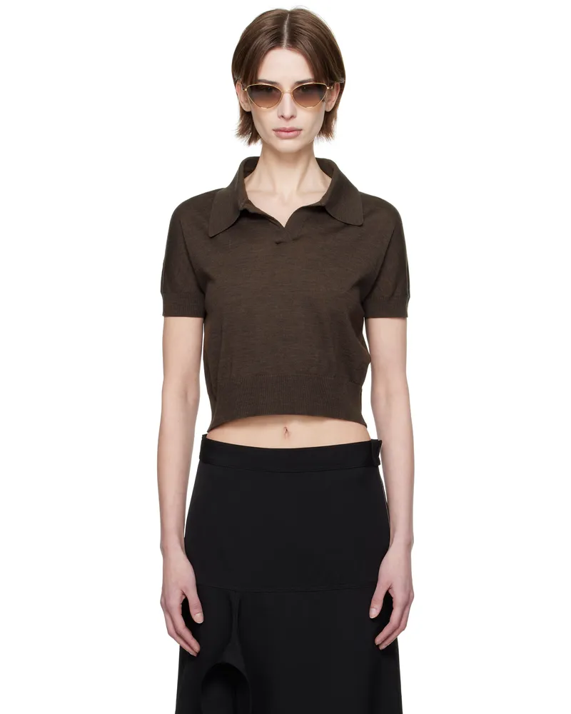 KHAITE Brown Morgane Polo 393