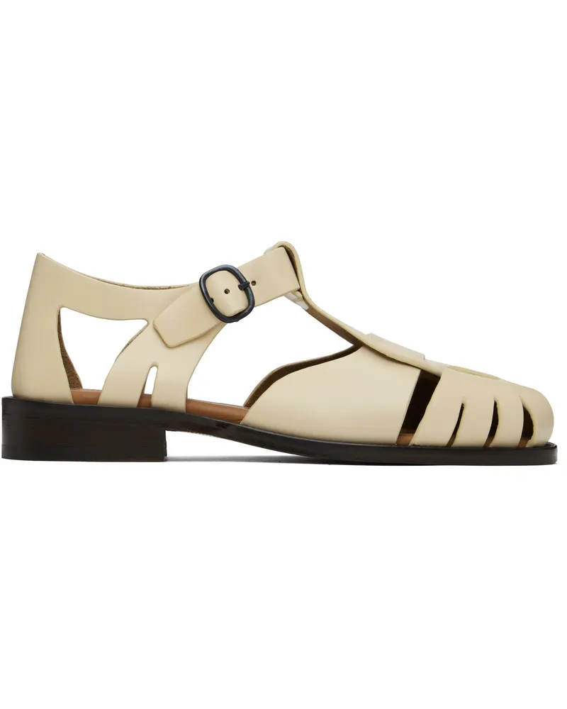 HEREU Beige Pesca Sandals Custard