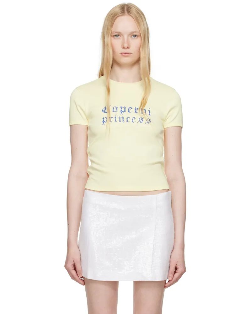 COPERNI Yellow Disney 'Princess' Slim-Fit T-shirt Yellow