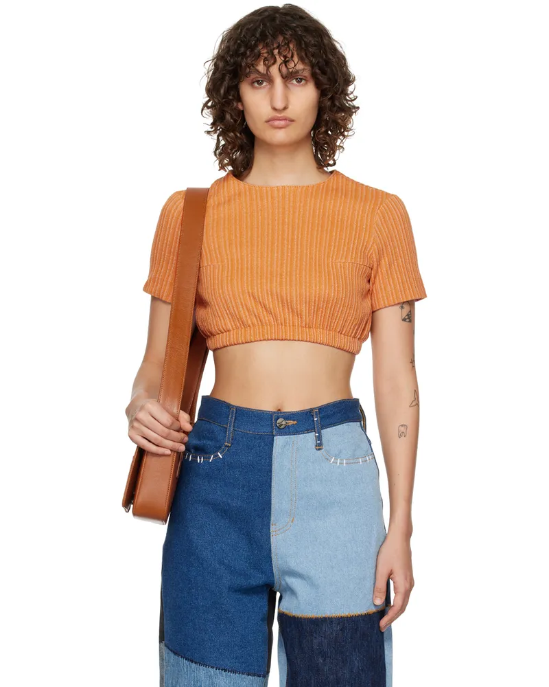 Adererror Orange Flut T-Shirt Orange