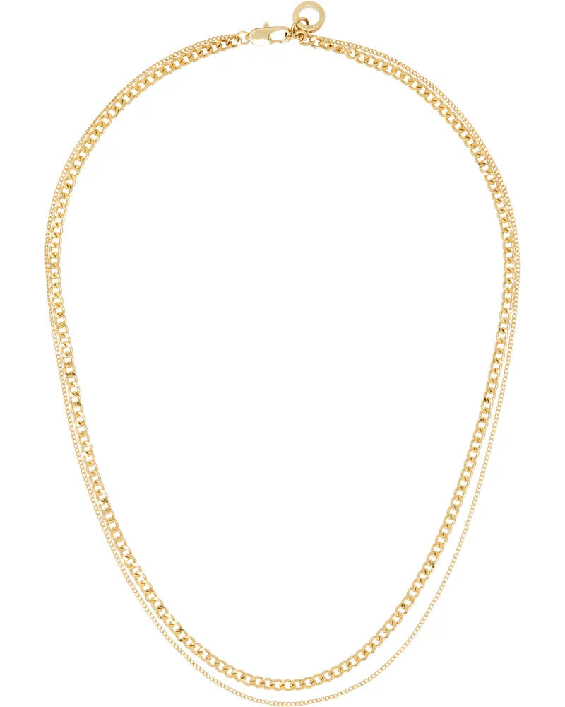 A.P.C. Gold Minimal Necklace Raa