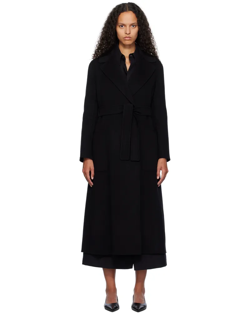Max Mara Black Paolore Coat 013