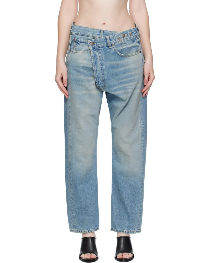R13 Blue Crossover Jeans Merrin