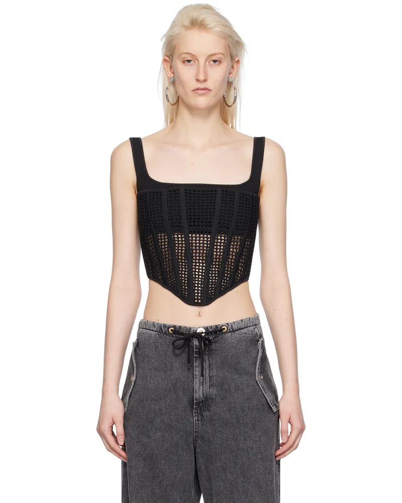 Dion Lee Black Suspend Tank Top Black