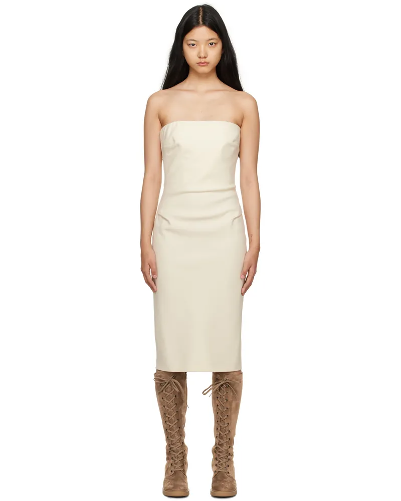 Max Mara Off-White Bernard Midi Dress 008