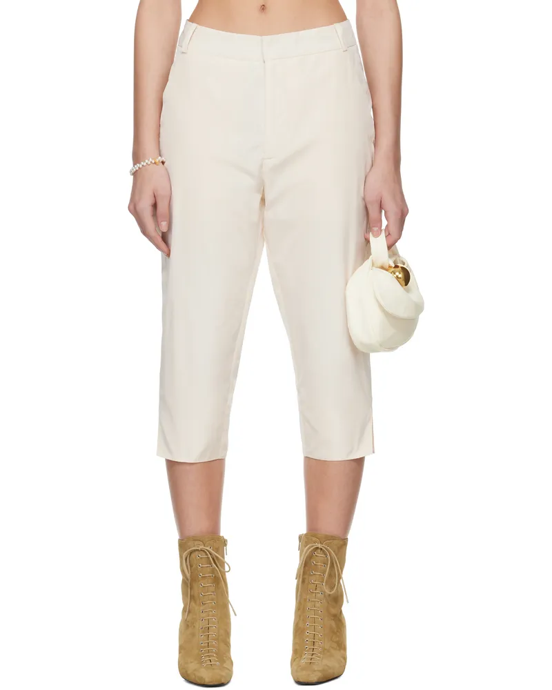 Renaissance Renaissance SSENSE Exclusive Bridal Capsule Capri Leggings White