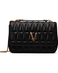 Versace Black Virtus Shoulder Bag Dnmov-black+multicol