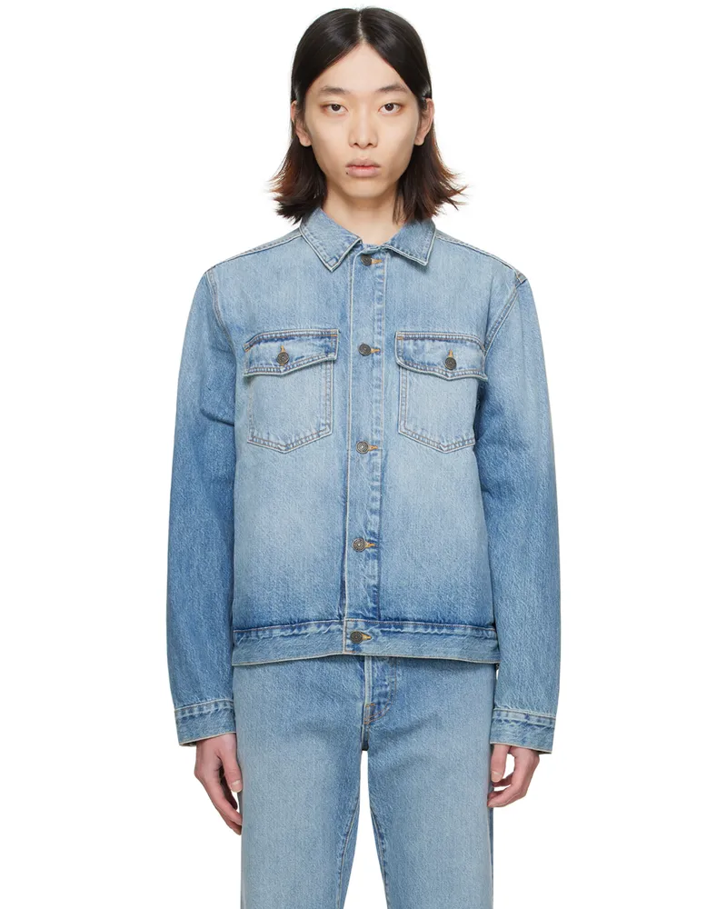 Madhappy Blue Trucker Denim Jacket 7u046au196-lws