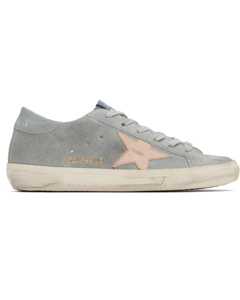 Golden Goose Gray & Pink Super Star Double Foxing Sneakers 60569