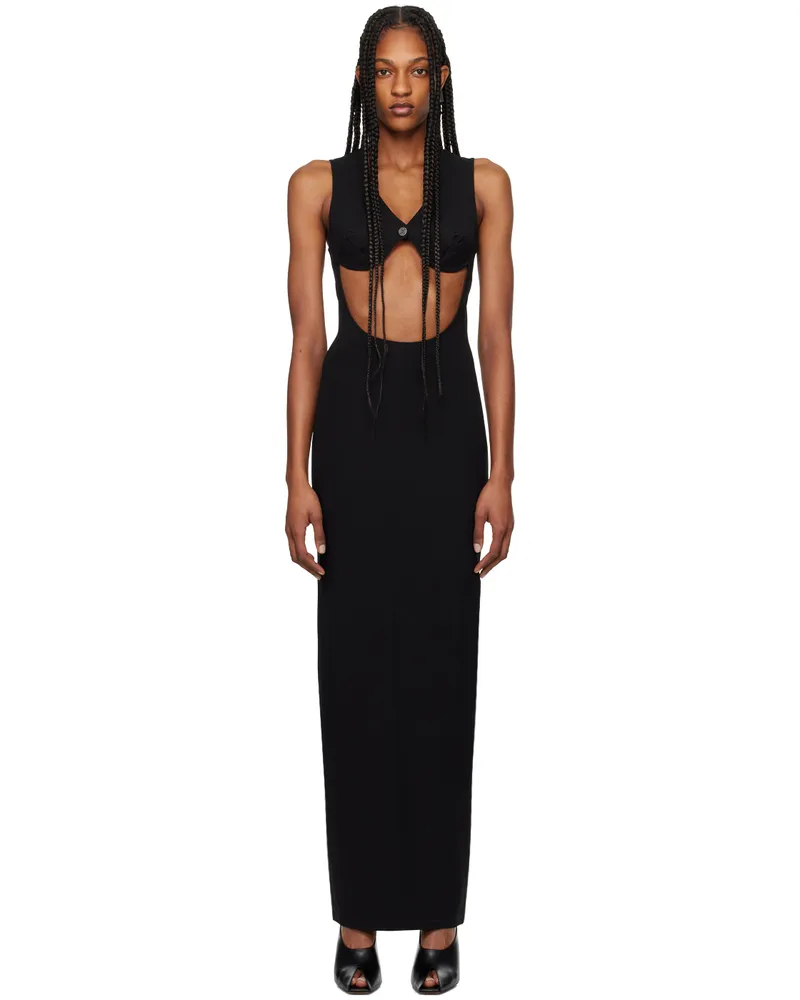 Jean Paul Gaultier Black Cone Bra Dress 00