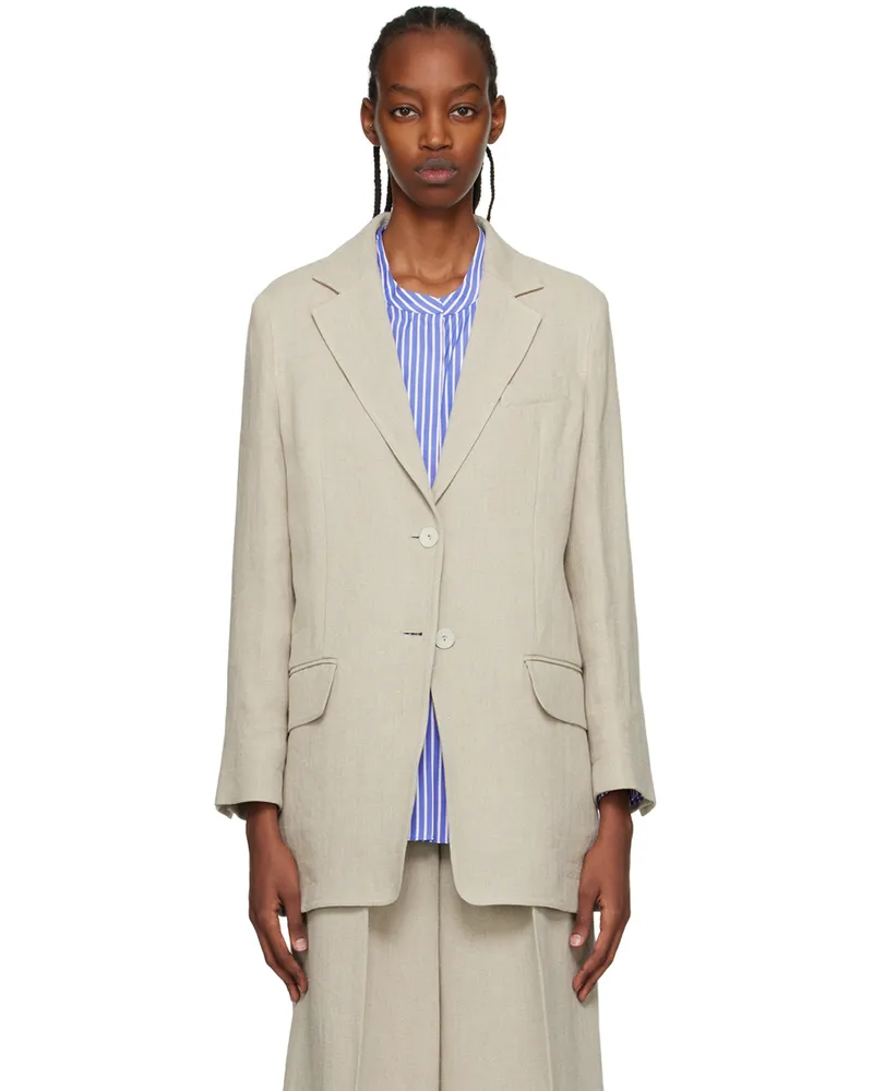 Max Mara Beige Adelchi Blazer 001