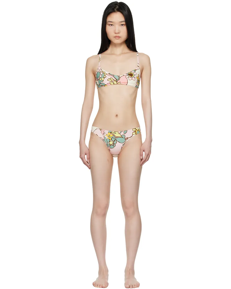 Zimmermann Multicolor Maxine Scoop Bikini Pnkkalfl