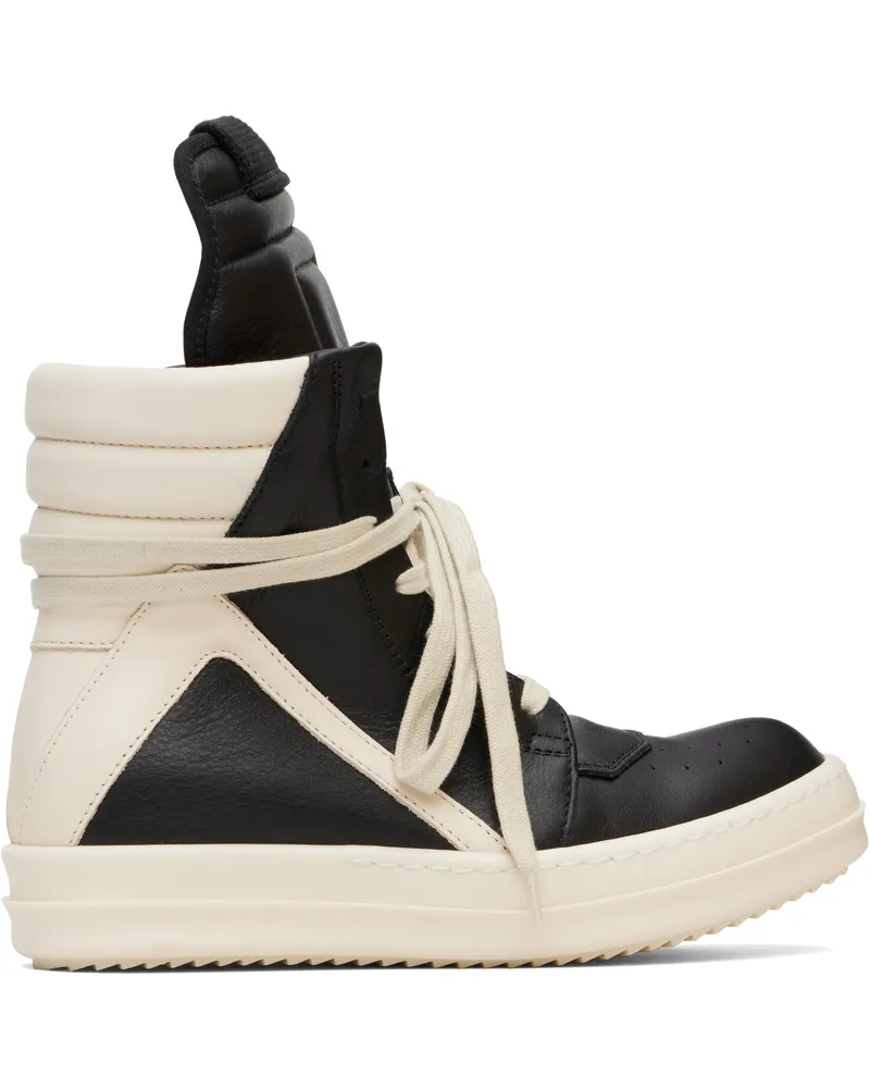 Rick Owens Black Concordians Geobasket Sneakers 911