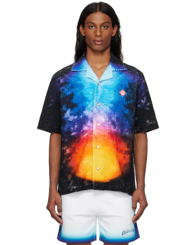 Casablanca Paris Multicolor Gradient Towelling Shirt Tie