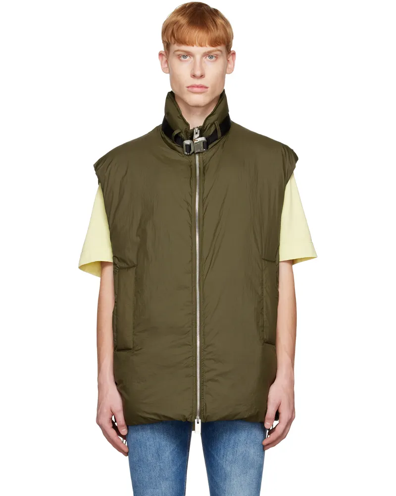 1017 ALYX 9SM SSENSE Exclusive Khaki Buckle Vest Military